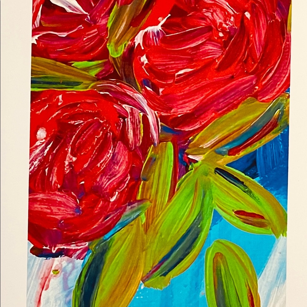 Set of 8 floral paintings